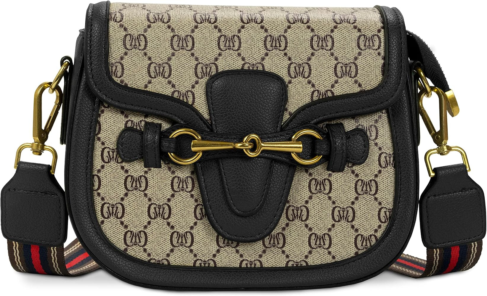 Small Crossbody Bags for Women - Leather Purse Handbag - Fashion Design Golden Clasp | Amazon (US)