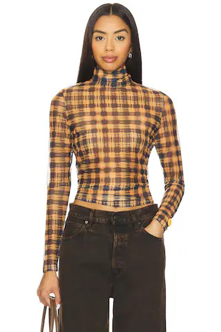 PH5 Sulley Turtleneck Top in Brown. - size XS | Revolve Clothing (Global)