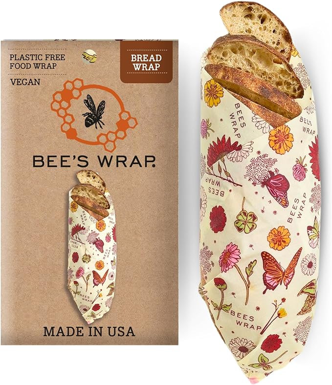 Bee's Wrap Reusable Vegan Alternative to Beeswax Food Wraps, Made in the USA, Eco Friendly Food W... | Amazon (US)