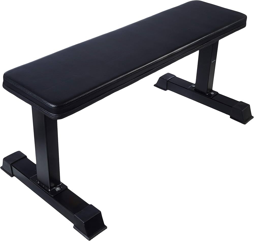 Amazon Basics Flat Weight Workout Exercise Bench, Black | Amazon (US)