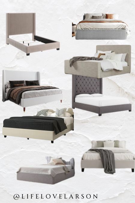 Upholstered beds, bed frames

#LTKhome