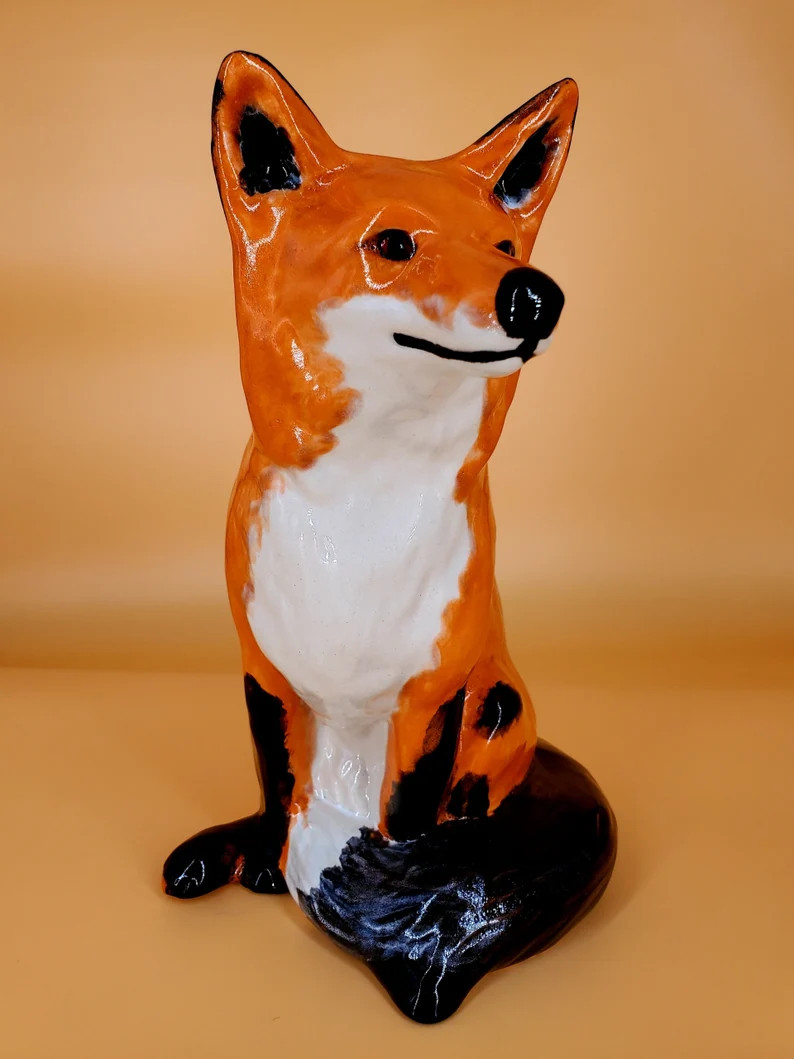 Fox - Slip Cast Ceramic Bisqueware - Ready To Paint - Unfinished or Customizable | Etsy (Global)