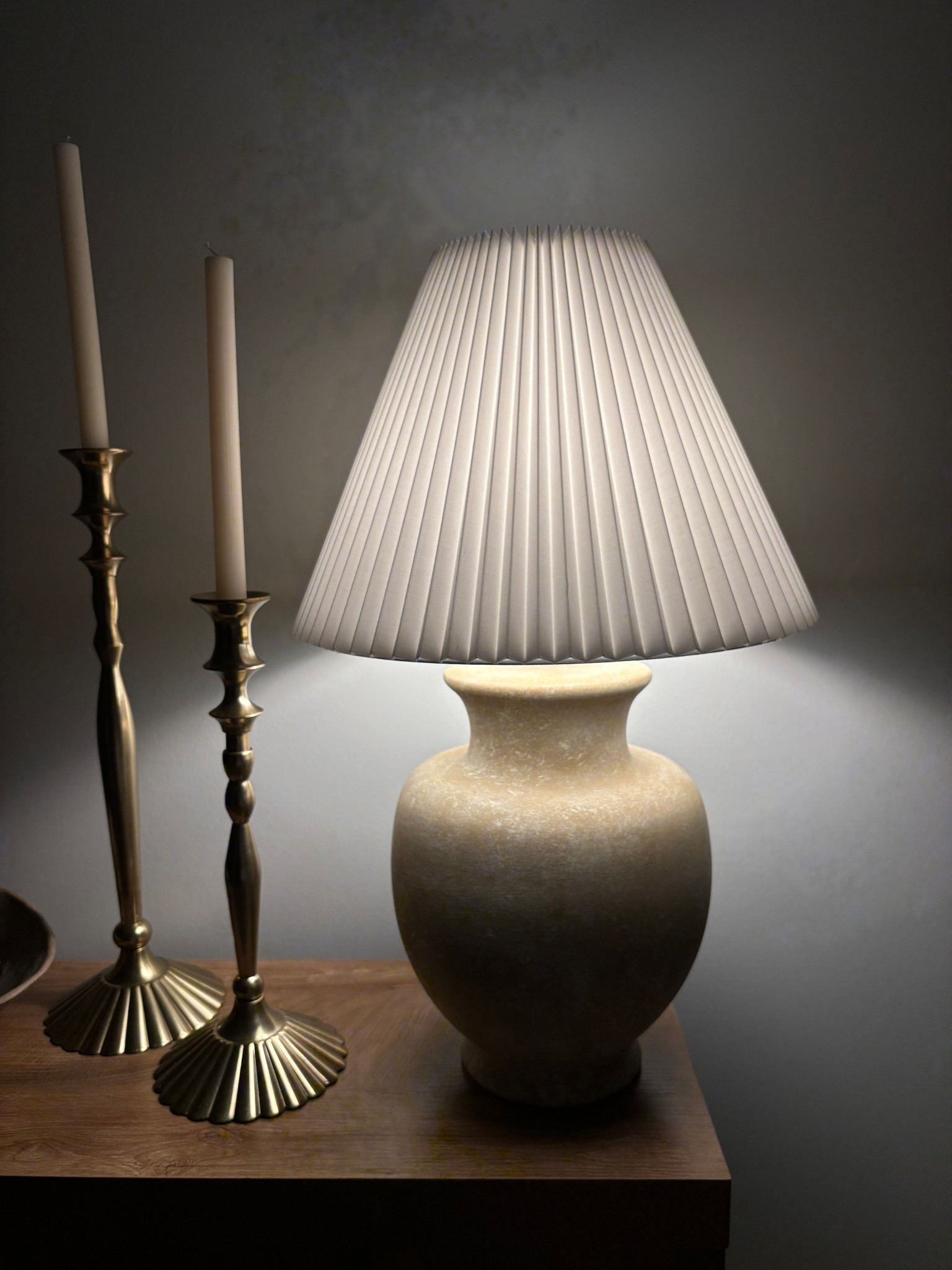 Affordable pleated lamp shade from Walmart! I love it so much that I bought two of them. 

#LTKFindsUnder50 #LTKHome