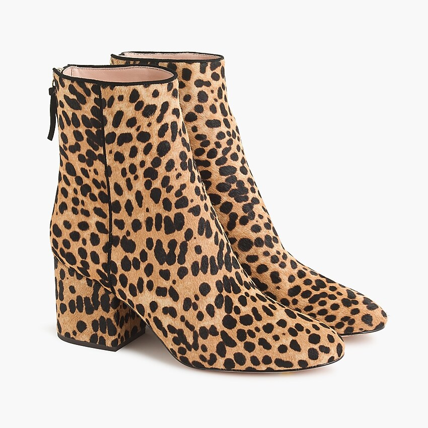 Sadie ankle boots in leopard calf hair | J. Crew US