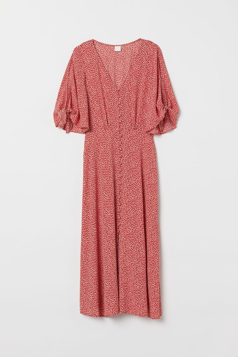 H & M - Crêped Dress - Orange | H&M (US + CA)