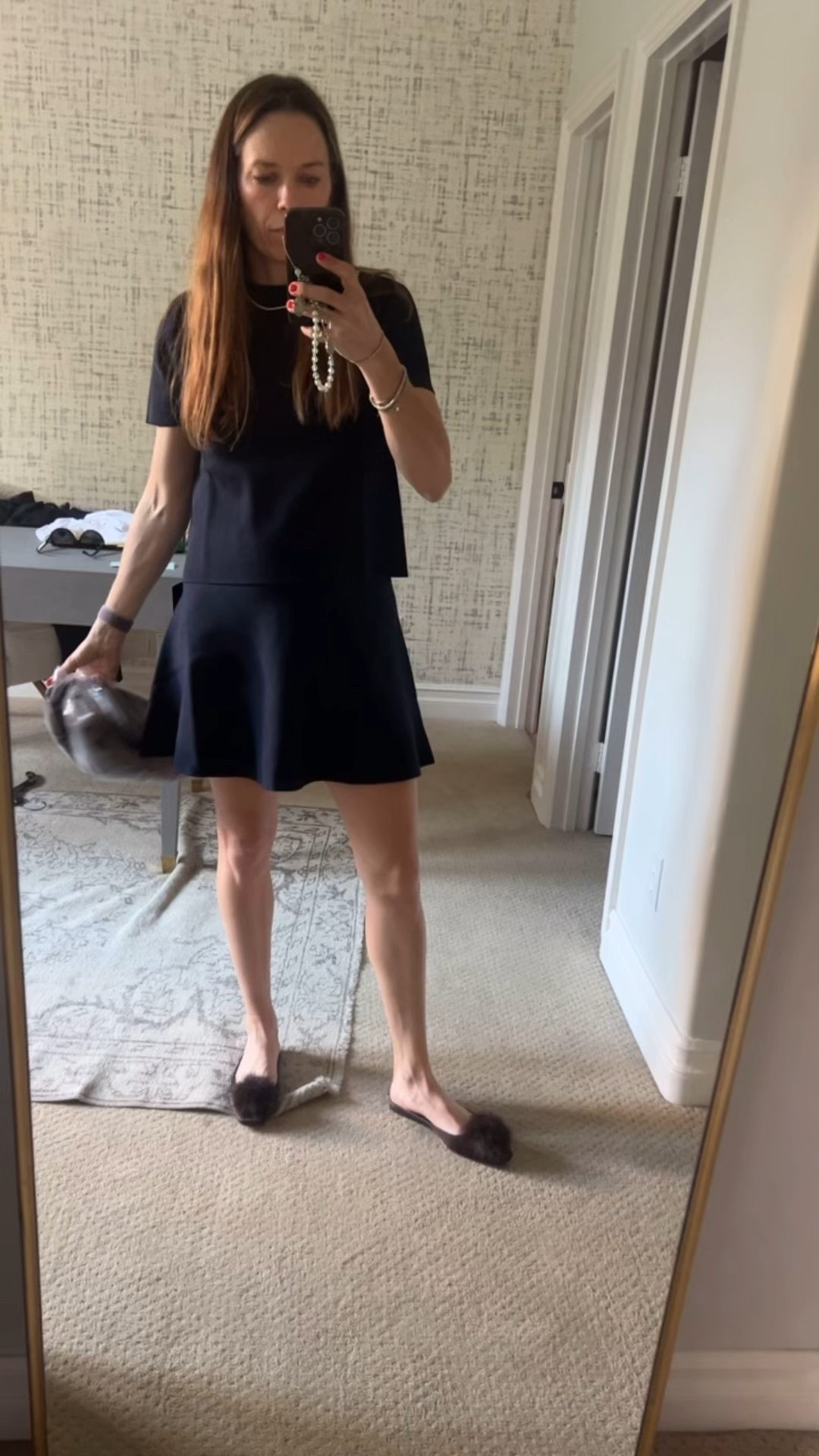 Tuckernuck, Tuckernuck set, skirt set, navy set, nay blue set, Pom Pom flats, Pom Pom slides, chocolate slides, chocolate brown Pom Pom 

#LTKSaleAlert #LTKNYFW