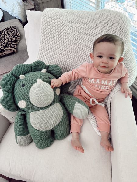 Kennedy loving on her @bearababy. Daisy the Dino is her fave and she loves cuddling up to her🥰 #AD 

#LTKKids #LTKBaby