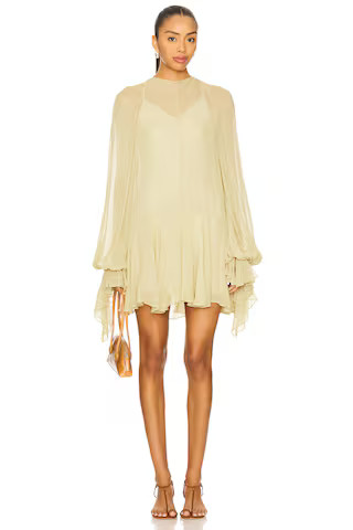 DE LA VALI Terran Mini Dress in Sand from Revolve.com | Revolve Clothing (Global)