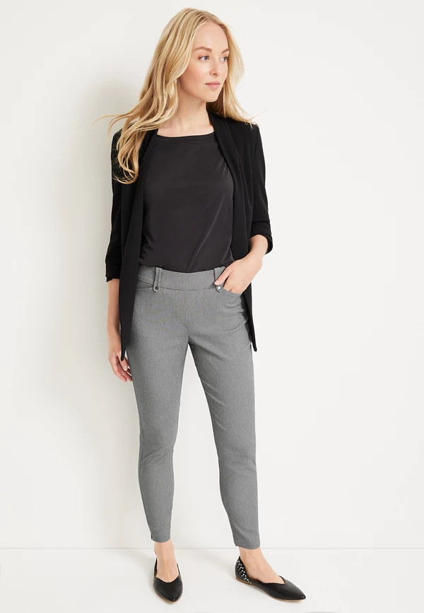 Bengaline Textured Skinny Dress Pant | Maurices