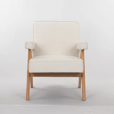 Solid Wood Armchair With Handrails - Enhances Overall Durability Of Chair Comfortable For Living Room Comfort Your Space | Wayfair North America