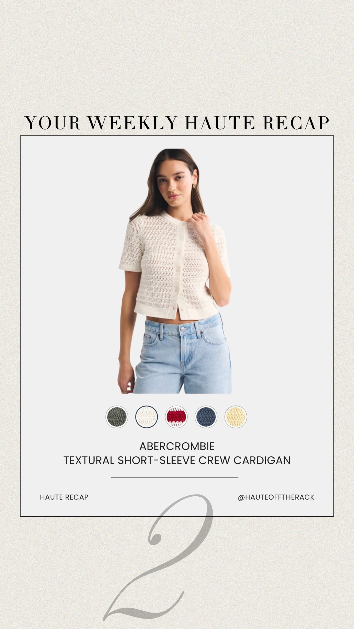 ICYMI sharing a few things you might have missed last week!

This Abercrombie top is perfect for spring and comes in more colors!

#abercrombie #springoutfit #cardigan springtop


#LTKootd #LTKSeasonal