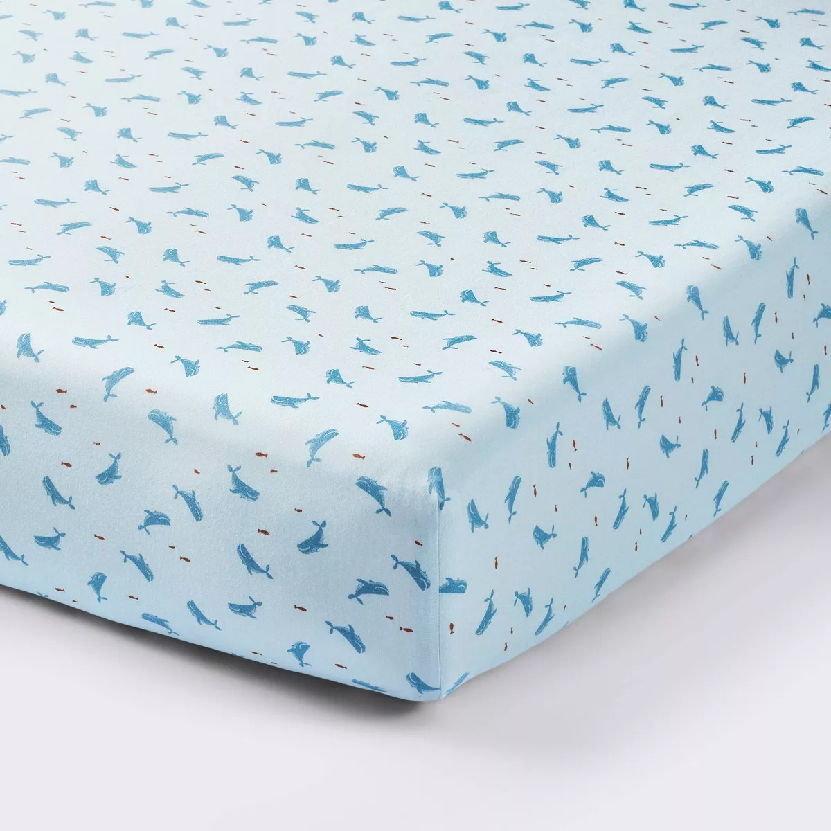 Cotton FItted Crib Sheet - Whales - Cloud Island™ | Target