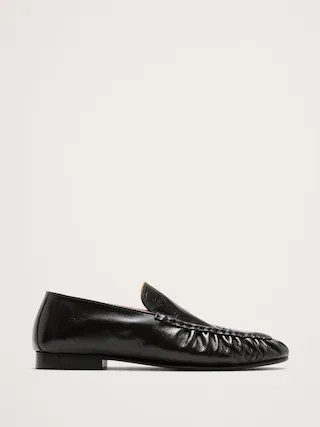 Leather Moc-Toe Loafer | Banana Republic (CA)