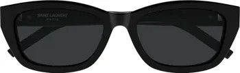 55mm Rectangular Sunglasses | Nordstrom