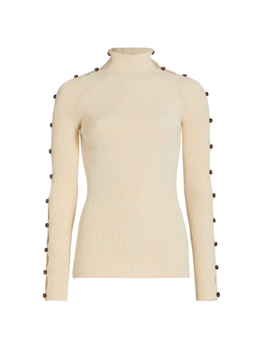 Proenza Schouler Rib-Knit Turtleneck Sweater | Saks Fifth Avenue