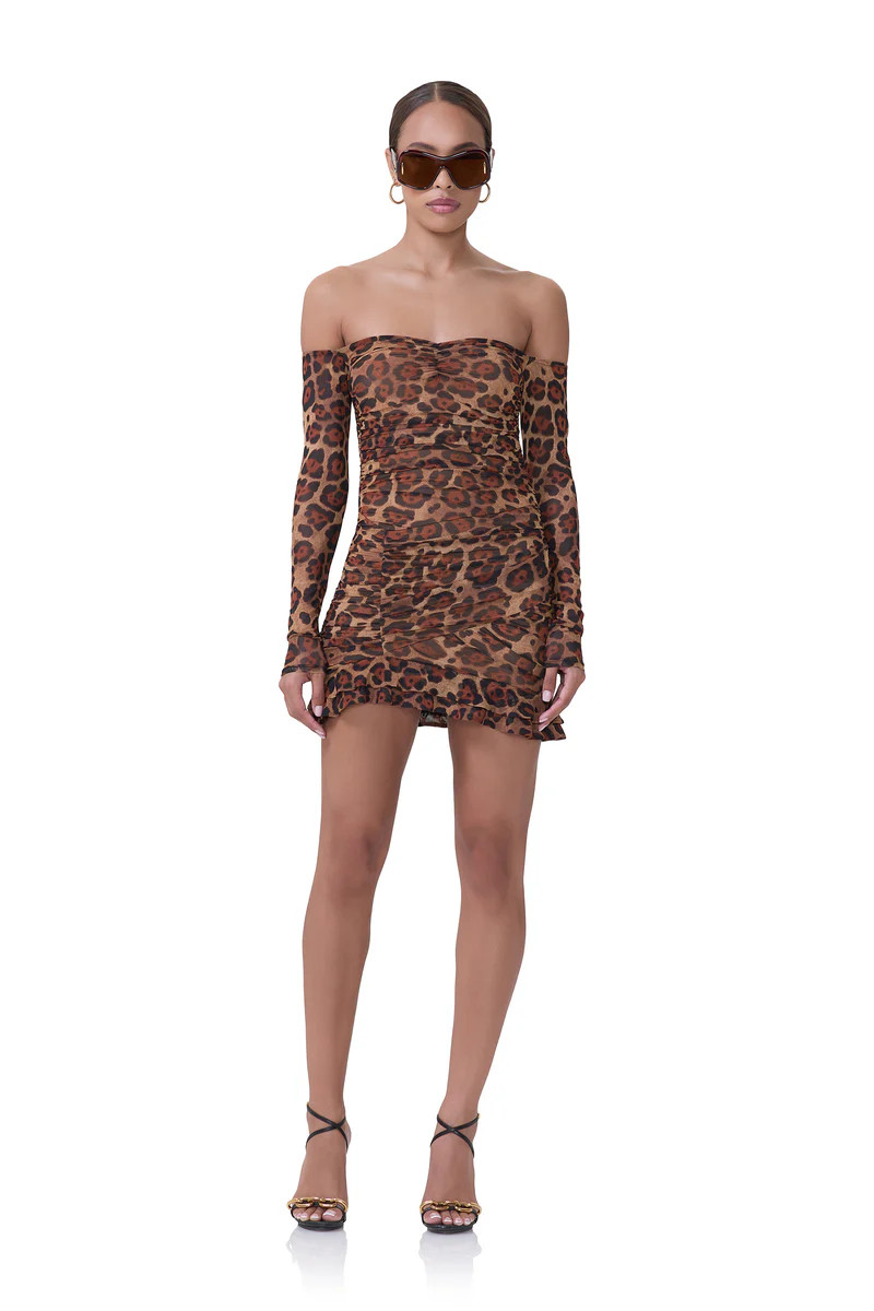 Adrian Dress - Cocoa Leopard | ShopAFRM