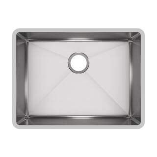 Elkay Crosstown 24 in. Undermount Single Bowl 18-Gauge Stainless Steel Kitchen Sink Only HDU24189... | The Home Depot