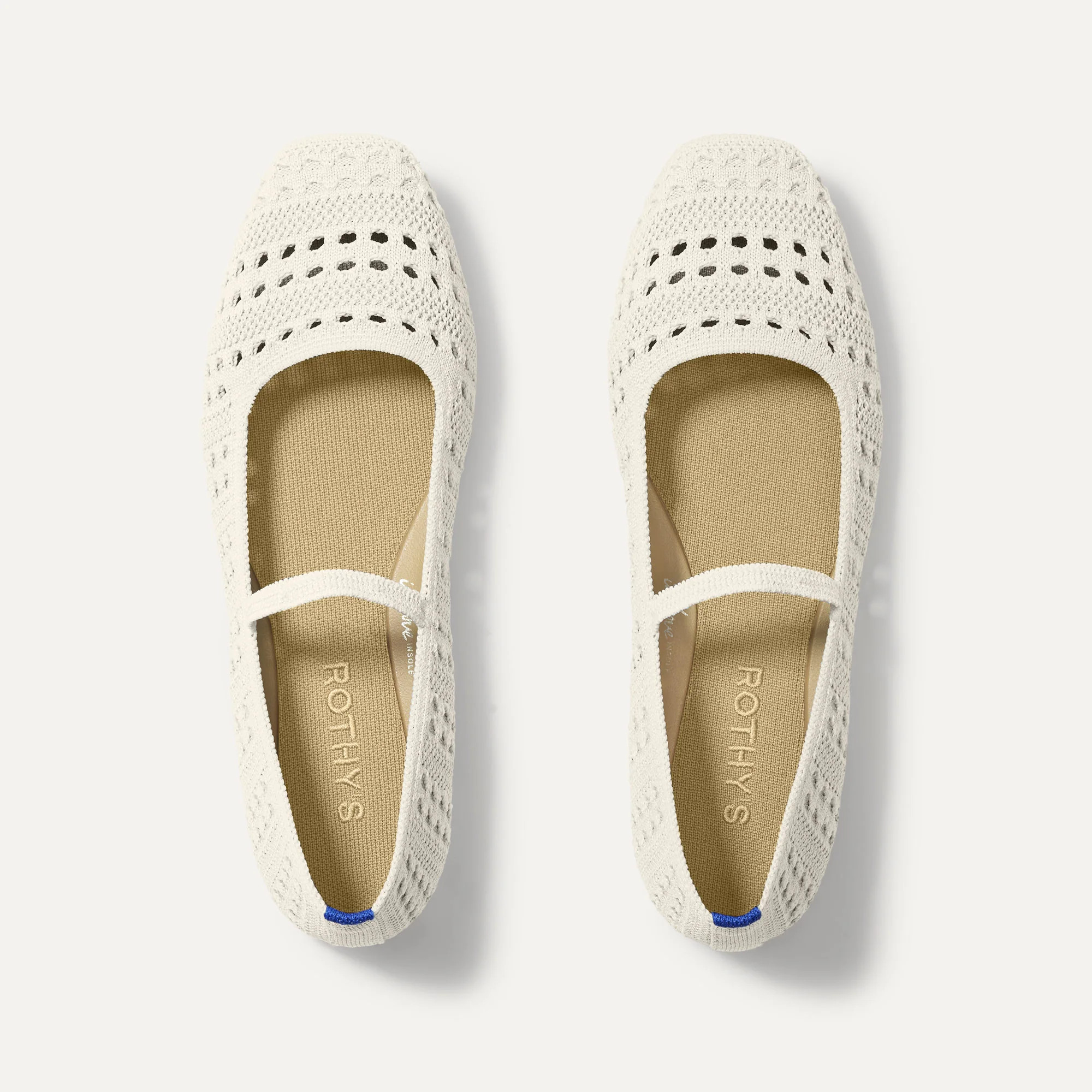 The Max Square Mary Jane in Sandy Crochet | Rothy's | Rothy's