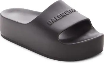 Balenciaga Logo Platform Slide Sandal (Women) | Nordstrom | Nordstrom