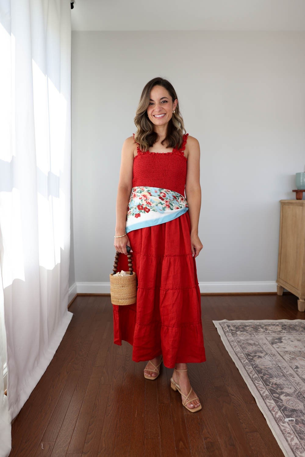 7 ways to layer a dress! 

Dress (Quince): xs in child red 
Scarf (J.Crew) 

Shoes are true to size and are linked as well.