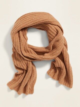 Soft-Brushed Shaker-Stitch Scarf for Women | Old Navy (US)