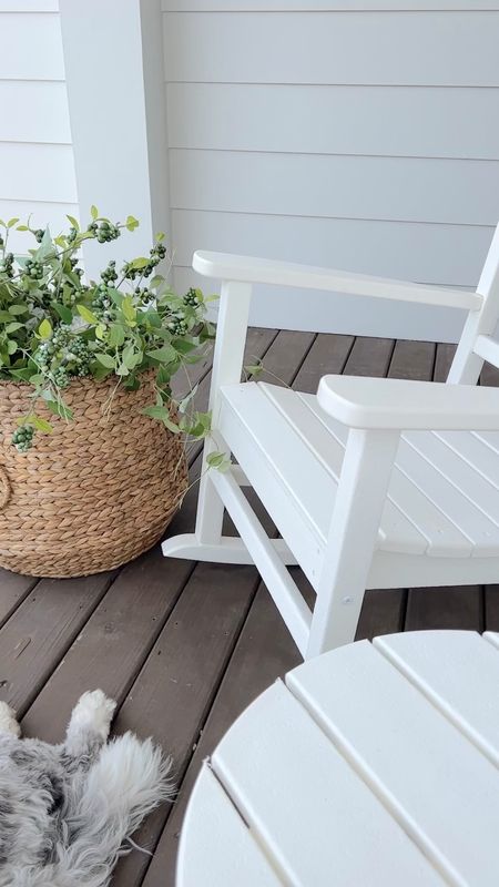 Front porch furniture.  I just pressure washed the polywood and it looks new again!  

#LTKSeasonal #LTKstyletip #LTKhome
