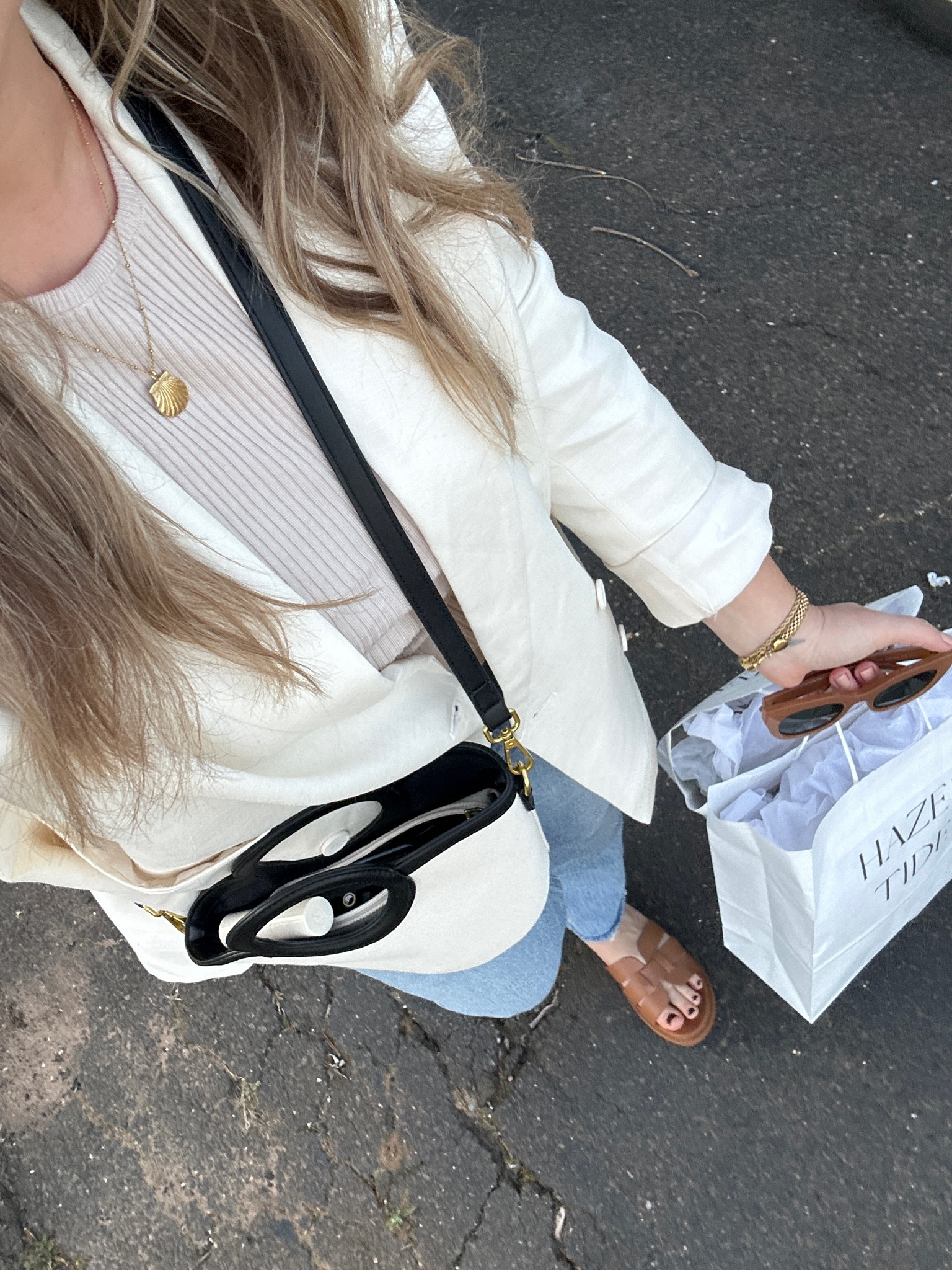 All accessories are hazeltide.com

Blazer runs big ( im in a medium) 

#LTKstyletip #LTKSeasonal #LTKsalealert