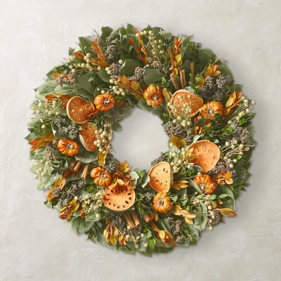 Quince & Cinnamon Stick Wreath | Williams-Sonoma