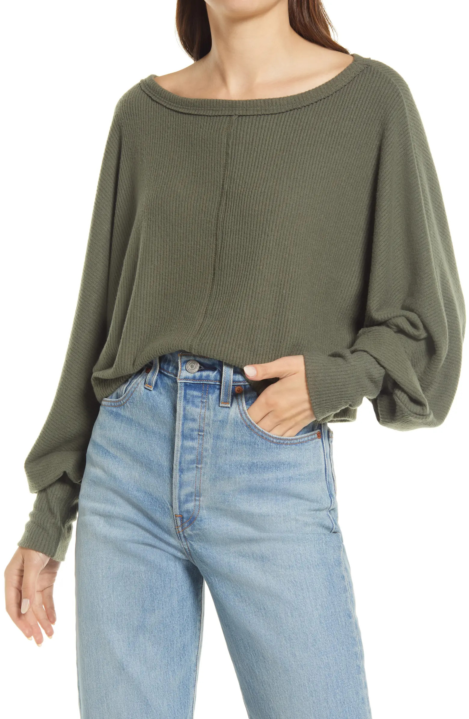 Seamed Long Sleeve Top | Nordstrom