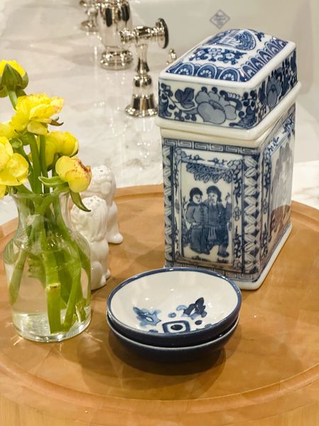 Add a touch of crisp blue-and-white to your home for spring. #blueandwhitevases

#LTKFestival #LTKhome #LTKSeasonal