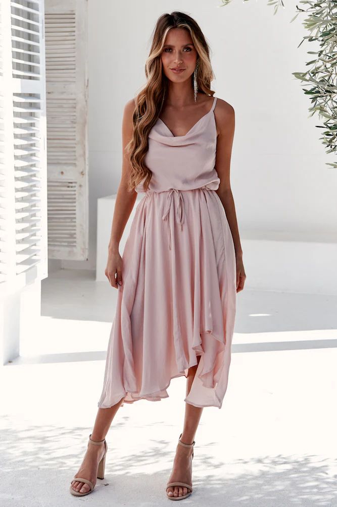 Bayshore Midi Dress Nude | Hello Molly