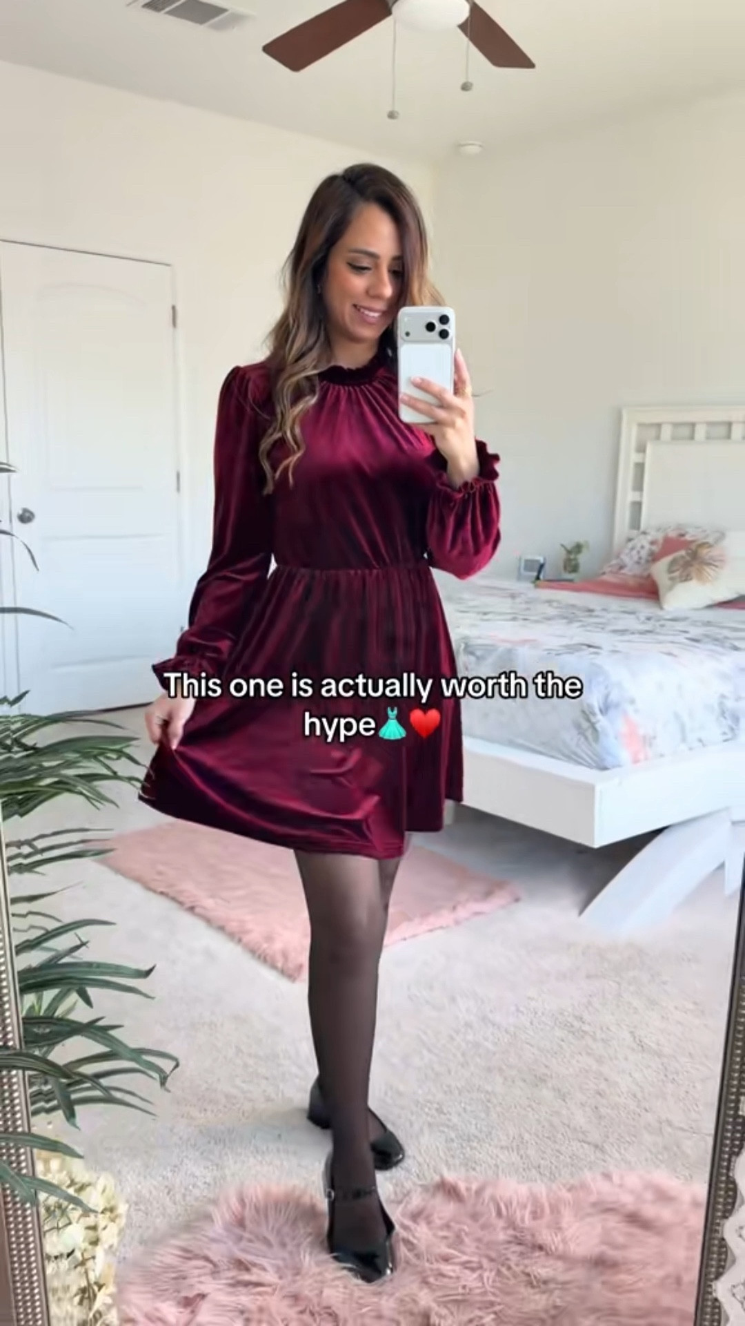 Velvet holiday dress that’s actually so comfy .. soft, stretchy, and super flattering for any holiday event. 

Comes in this stunning classic color + a gorgeous green option too 🎄✨ 

For reference I’m 5’3” 122 Lbs and wearing small (fits true to size)♥️


velvet holiday dress
comfy holiday dress
holiday party outfit
winter velvet dress
affordable holiday dress
christmas dress outfit
festive dress for women
elegant holiday dress
soft velvet dress
flattering holiday dress
holiday outfits 2025
women’s holiday fashion
holiday event outfit
christmas party dress
new holiday arrivals
trending holiday dress
velvet midi dress
holiday dinner outfit
dressy holiday outfit
classic holiday dress
winter event outfit
cute christmas dress
chic holiday style
holiday wardrobe inspo
ltk holiday outfit
holiday style ideas
luxe velvet dress
best holiday dresses
holiday outfit inspo


#LTKootd #LTKHoliday #LTKgrwm