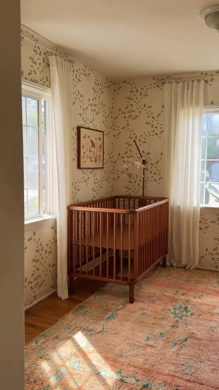 after 7 months of dreaming, can’t tell you how lovely it is to finally see our nursery come to life 🥲 still lots to do in here but i wanted to show you our progress so far! this was our guest bedroom/office and it’s been a disorganized mess for a while now, so clearing everything out took a while. the wallpaper also took a long time - i was SO nervous choosing one. even though we ordered samples, wallpaper is expensive and what if we hated it once it went up?? 😅 but once i saw it hanging on the walls, i knew we made the right choice. the sweet little strawberries make me smile every time 🍓

#nursery #nurseryinspo #nurserydecor #nurseryideas #nurserystyle #nurserydesign #nurseryart

#LTKBaby #LTKHome #LTKBump