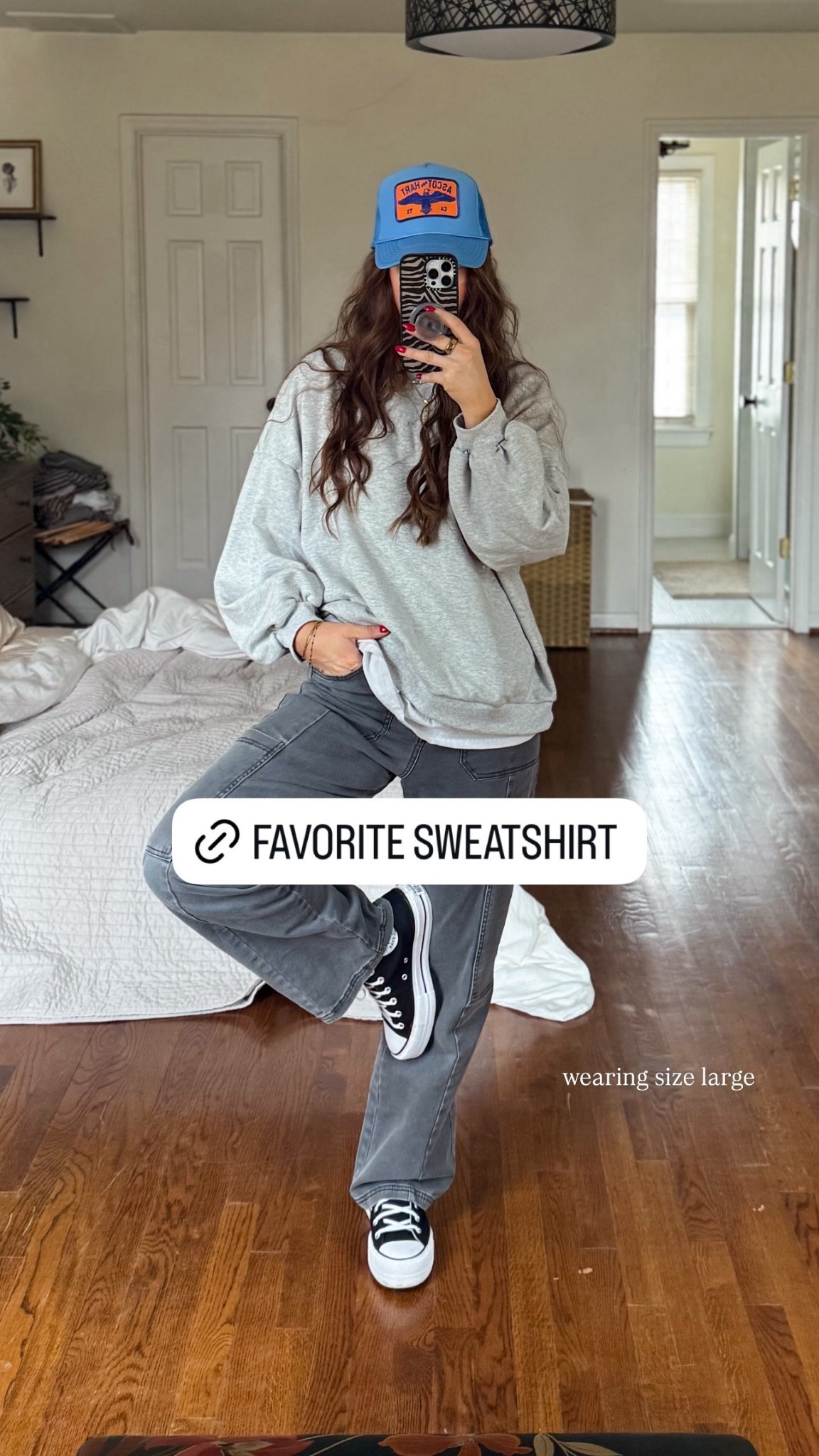 Wearing this sweatshirt in gray! 

#LTKootd #LTKActive #LTKHome