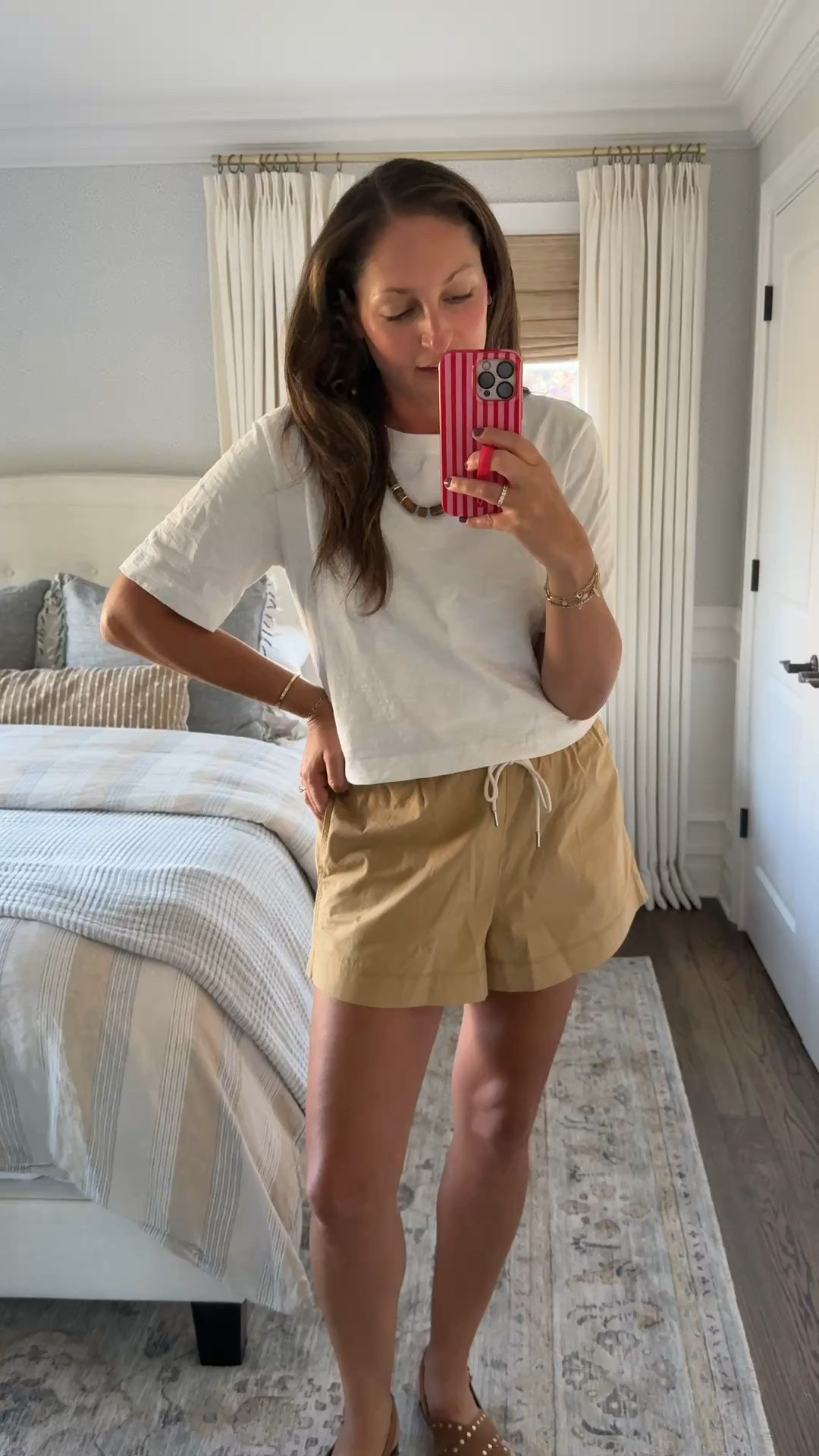 Tonight’s out to dinner look! Wearing these shorts (on major sale and you can use code SHOPSALE for an extra 30% off!!), one of my favorite basic tees and this gorgeous necklace!!

#LTKmomlife #LTKootd #LTKSaleAlert