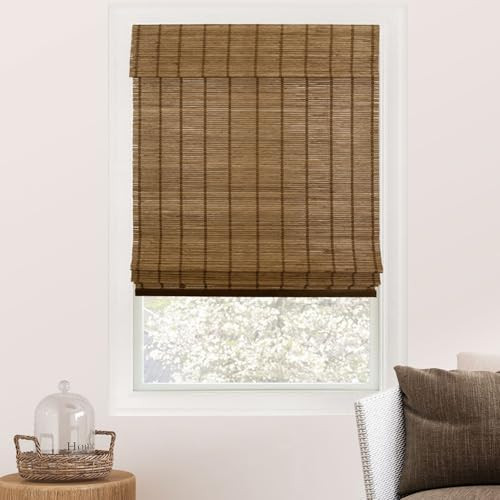 CHICOLOGY Bamboo Roman Shades - Designer Eco-Friendly Light Filtering Window Blinds, Ideal for Ho... | Amazon (US)