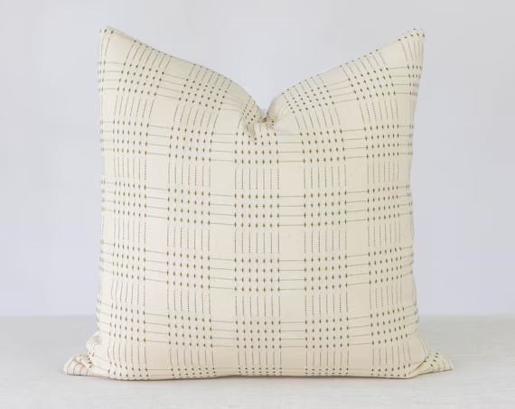 Green Plaid Pillow Cover, Christmas Throw Pillow, Christmas Home Decor, living room throw pillows... | Etsy (US)