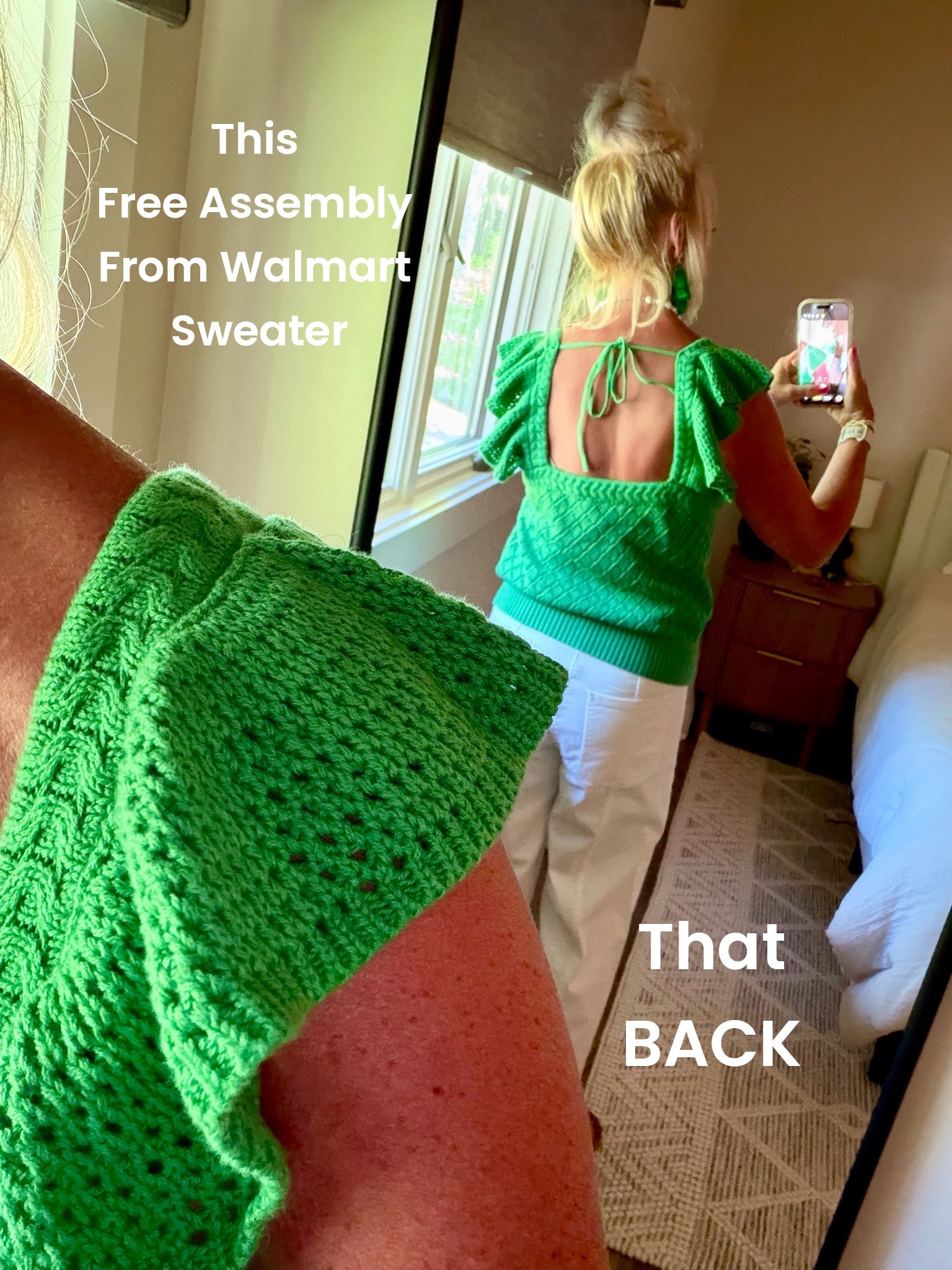 The prettiest Walmart Free Assembly sweater under $30. Great Kelly Green. Casual or work

#LTKootd #LTKOver40 #LTKWorkwear