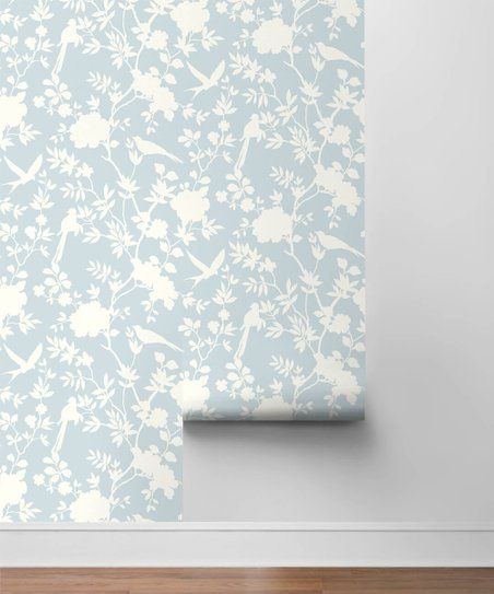 Hampton Blue Mono Toile Luxe Haven Peel & Stick Wallpaper | Zulily
