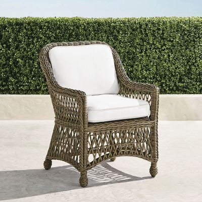 Hampton Dining Arm Chair Set of Two with All-Weather Wicker & Cushions | Frontgate