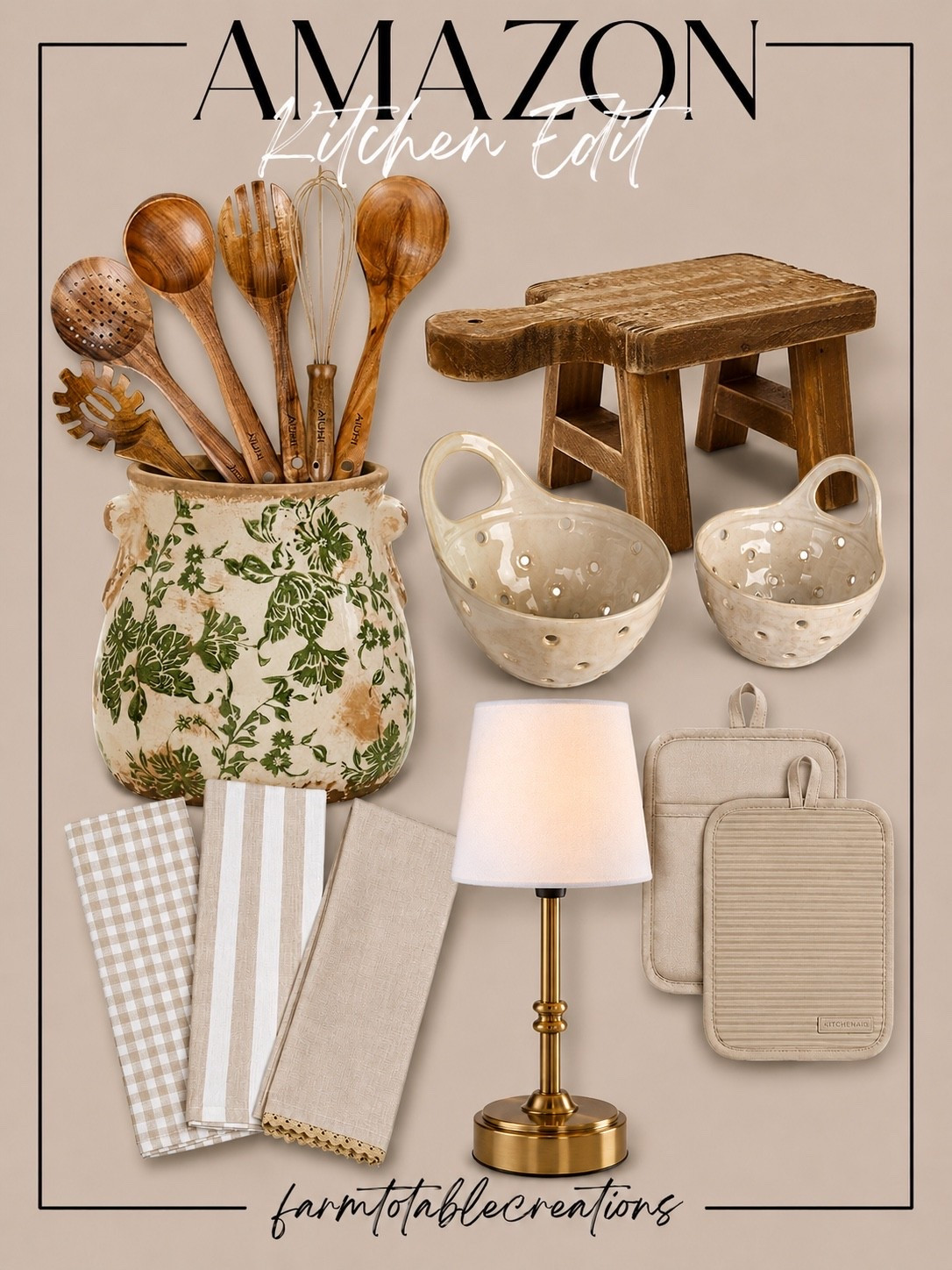 ON SALE Amazon Zero Regret Kitchen Finds

Follow @farmtotablecreations on Instagram for more home finds you’ll love.

These are the kind of kitchen pieces you reach for every single day 🤍 Simple, functional, and effortlessly pretty. From the warm wood utensils and woven tray to the soft neutral textiles and cozy lamp glow, everything here adds that collected, lived-in feel without overthinking it. It’s the perfect mix of practical + styled that makes your kitchen feel inviting and pulled together and the best part, several of these are on sale. 

#kitchenfinds #amazonhome #kitchendecor #countertopdecor #woodaccents #neutralhome #wovenbasket #kitchenstyling #homefinds #amazondecor


#LTKSaleAlert #LTKHome

#LTKHome #LTKSeasonal #LTKSaleAlert