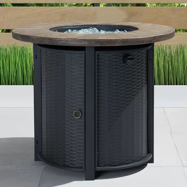 Farlend Steel Propane Fire Pit Table | Wayfair North America