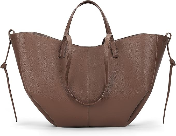 Juoxeepy Work Bag Faux Leather Tote Bag for Women Trendy Handbag Purse Fall Shoulder Bag with Mag... | Amazon (US)