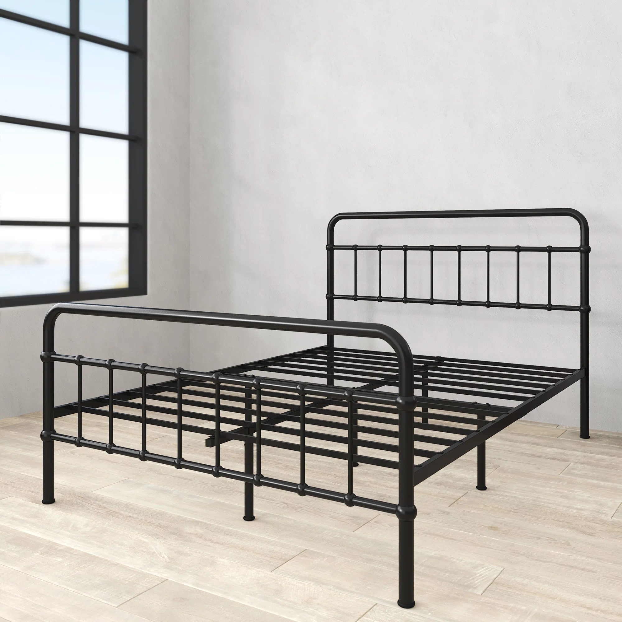 Zinus Florence 42" Modern Farmhouse Metal Platform Bed & Reviews | Wayfair | Wayfair North America