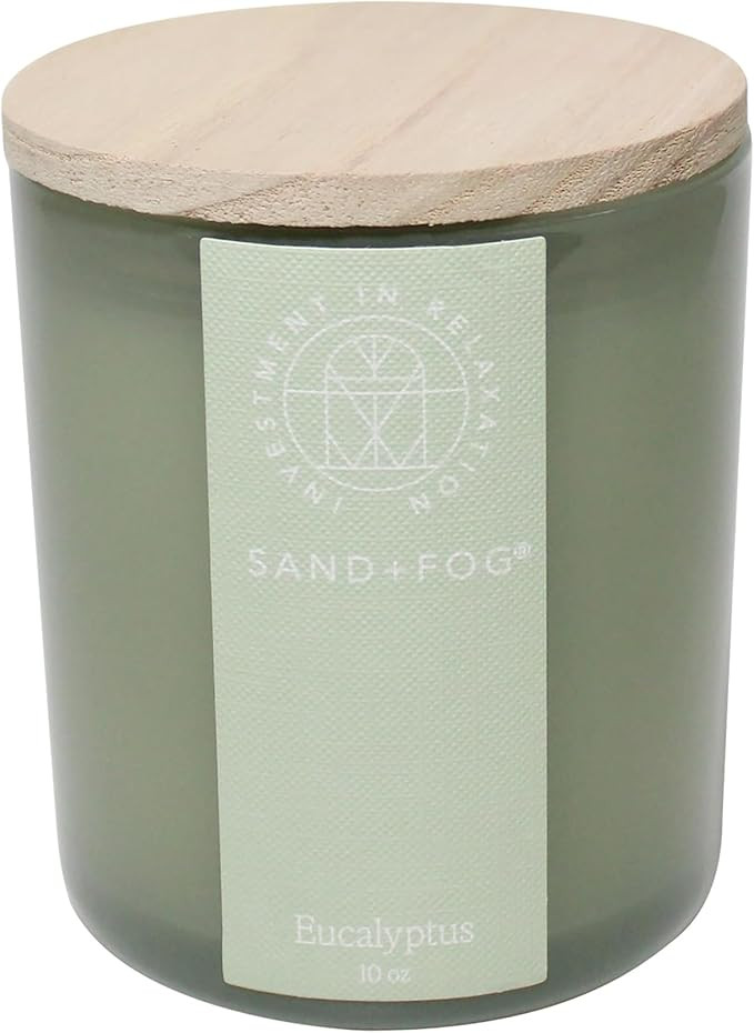 Sand + Fog Scented Candle - Eucalyptus – Additional Scents and Sizes – 100% Cotton Lead-Free ... | Amazon (US)