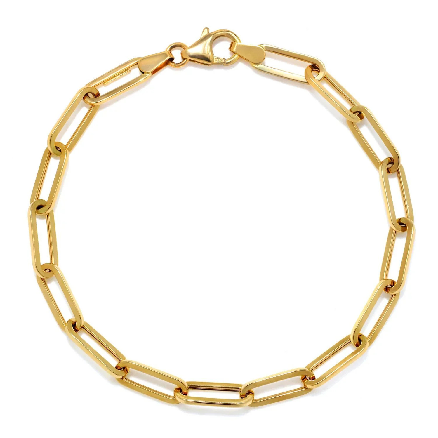 Paperclip Chain Bracelet in 14K Gold | Sam's Club