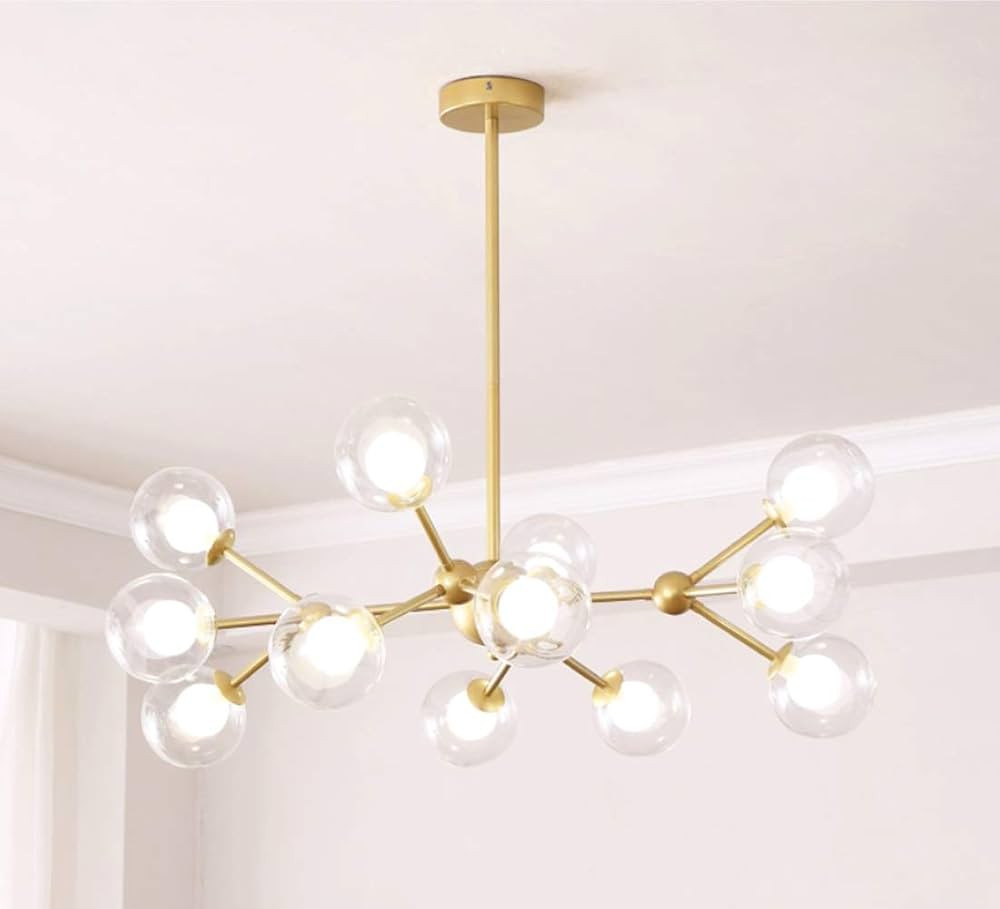 Dellemade XD00940 Sputnik Chandelier for Bedroom, Globe Ceiling Light for Living Room, 12 Lights,... | Amazon (US)