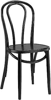 Modway Eon Natural Elm Wood Kitchen and Dining Room Chair in Black - Fully Assembled | Amazon (US)