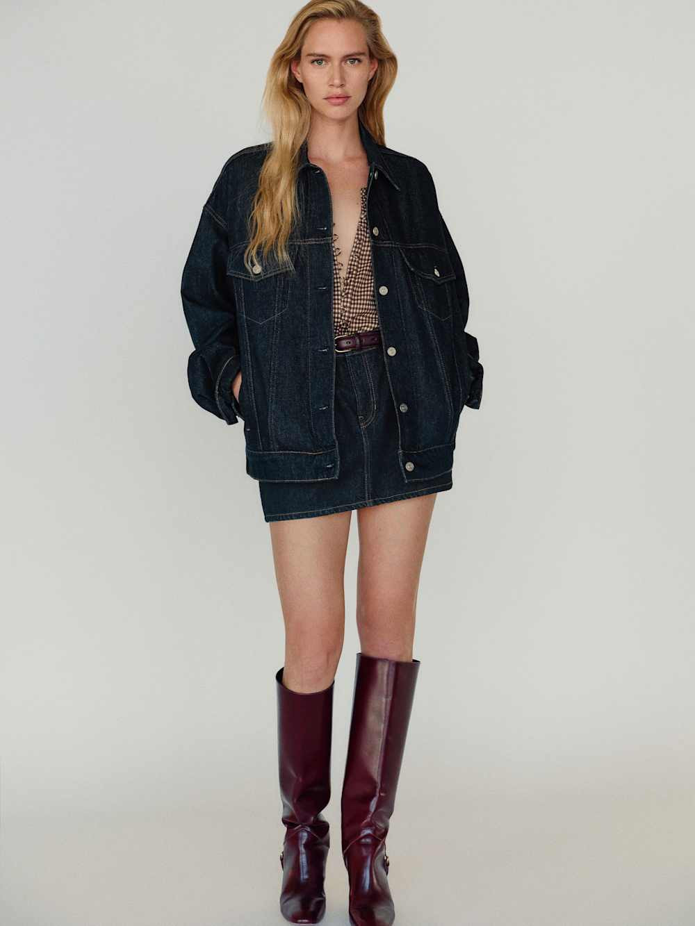 Brooks Oversized Denim Jacket | Reformation (Global)