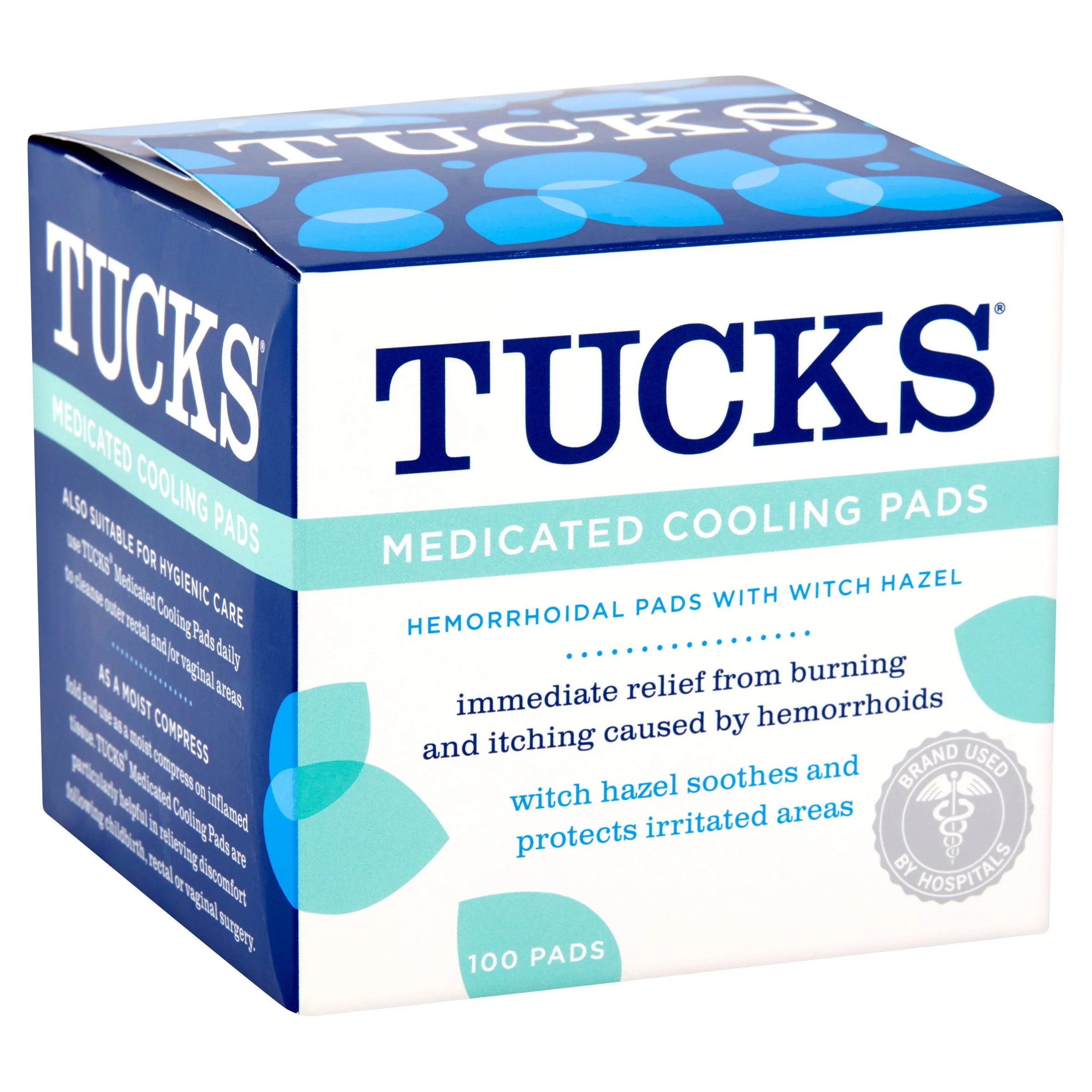 Tucks 100ct Hemorrhoid Medicated Cooling Pads with Witch Hazel | Walmart (US)